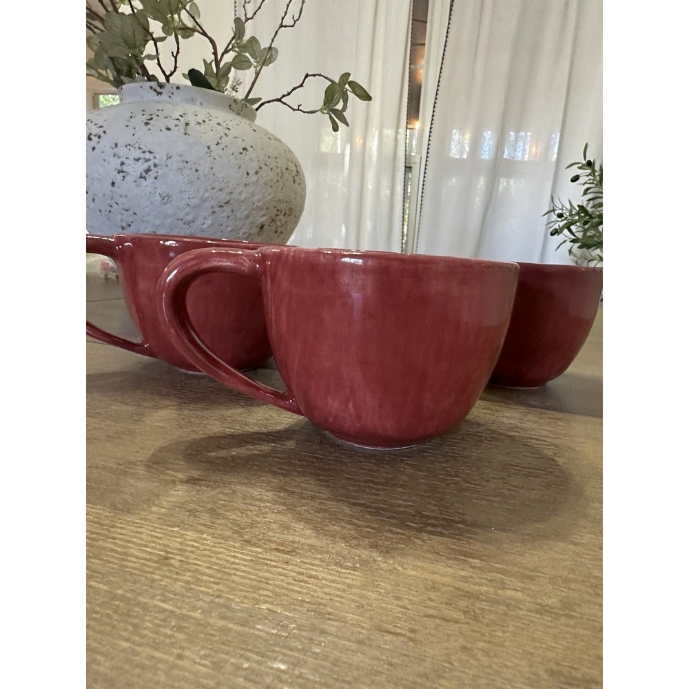 5- Pottery Barn Sausalito Terracotta Color Oversized Coffee/Tea Cup 12oz - Picture 2 of 7